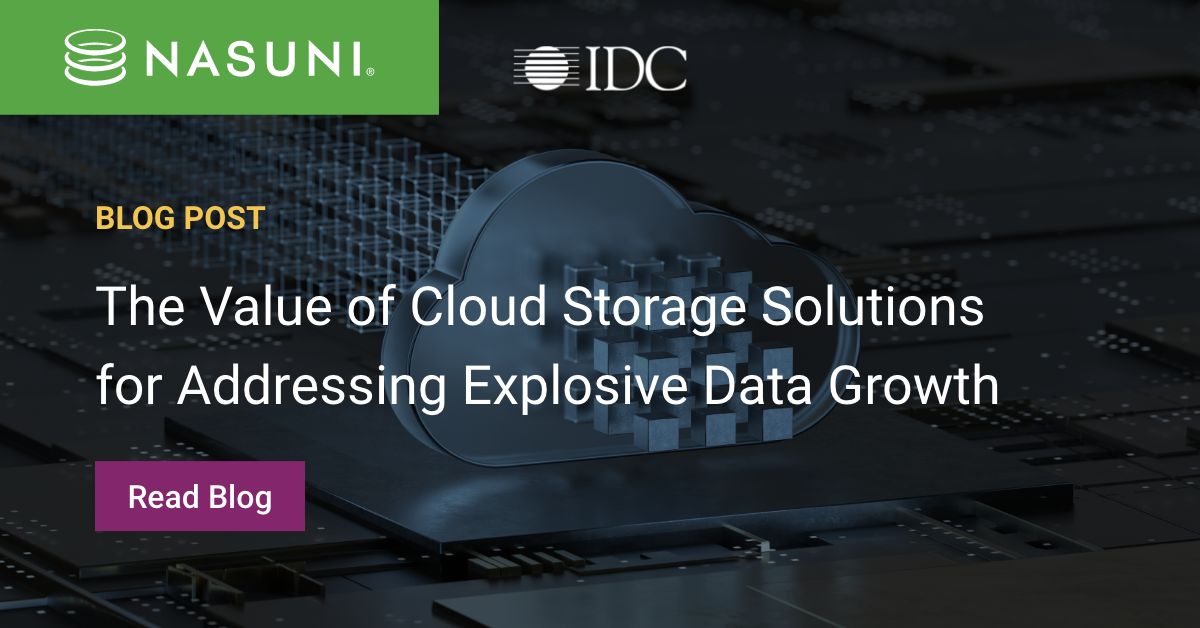 The Value of Cloud Storage Solutions for Addressing Explosive Data Growth