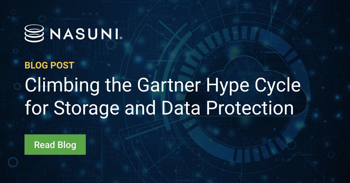 Climbing the Gartner Hype Cycle for Storage and Data Protection