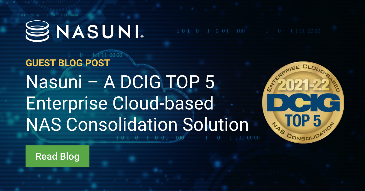Nasuni – A DCIG TOP 5 Enterprise Cloud-based NAS Consolidation Solution