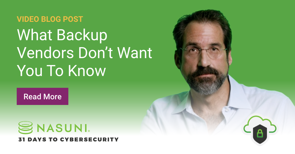 What Backup Vendors Don’t Want You to Know