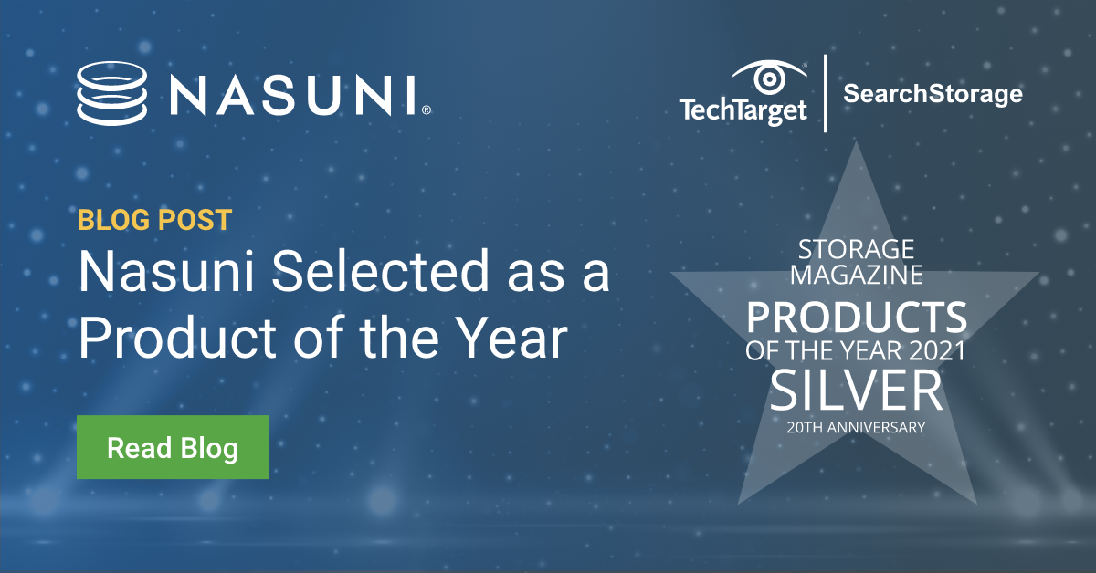 Nasuni Selected as a Product of the Year