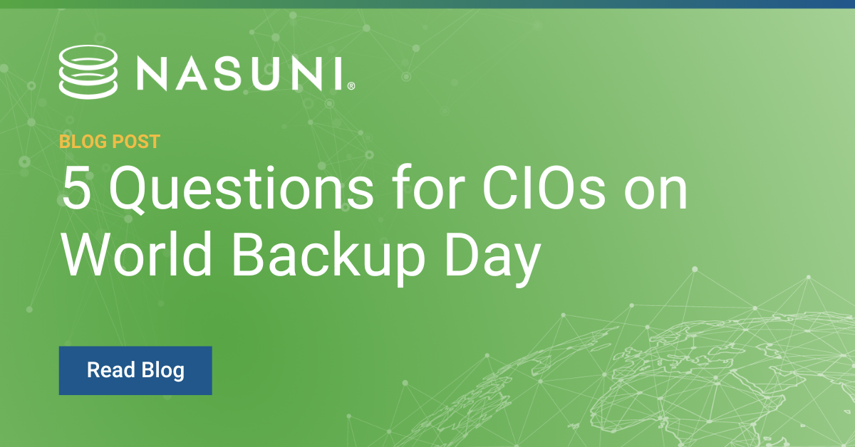 5 Questions for CIOs on World Backup Day
