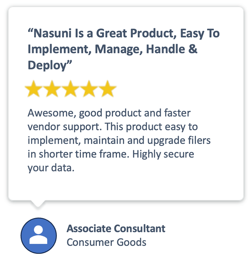 Nasuni customers benefit from the best enterprise architecture in the cloud, helping to protect and manage data at scale, from any location.