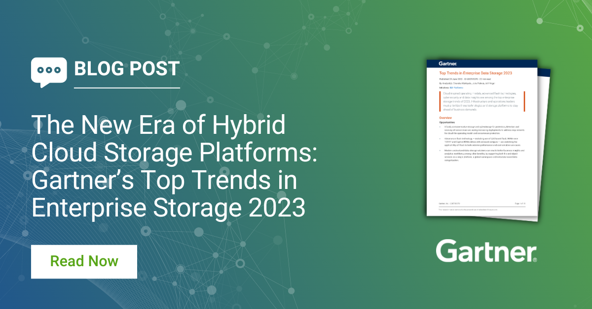 The New Era of Hybrid Cloud Storage Platforms: Gartner’s Top Trends in Enterprise Storage 2023