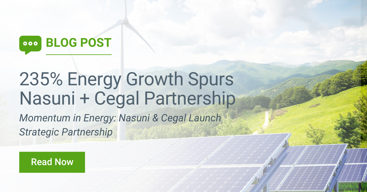 235% Energy Growth Spurs Nasuni + Cegal Partnership