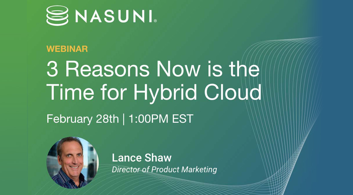 3 Reasons Now is the Time for Hybrid Cloud Storage