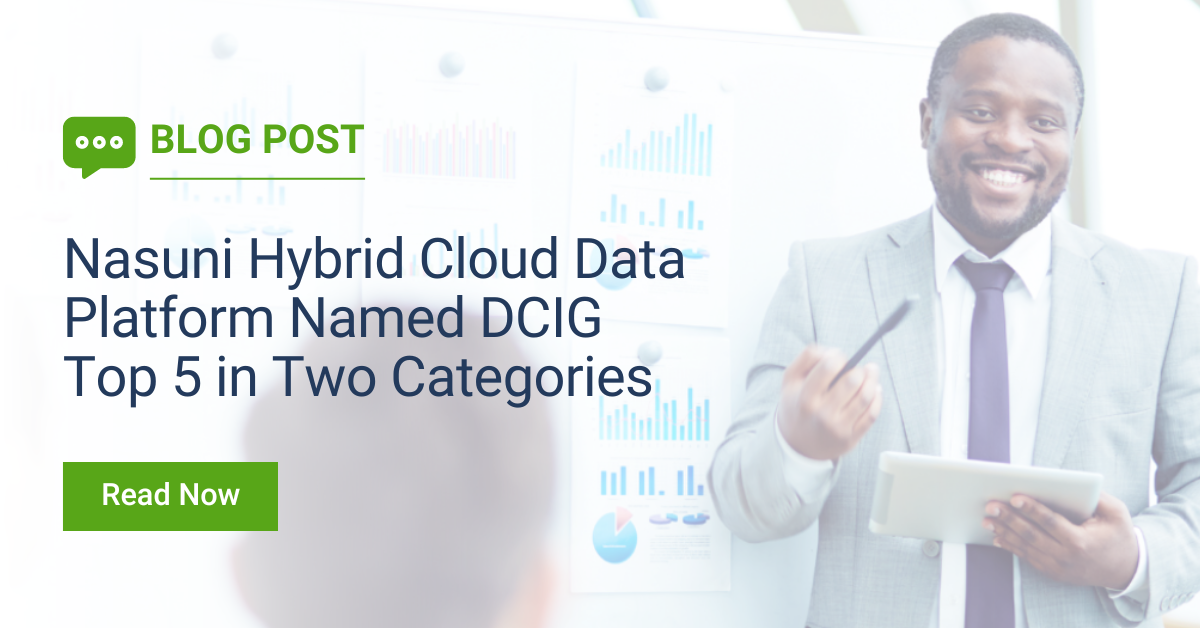 Nasuni Hybrid Cloud Data Platform Named DCIG Top 5 in Two Categories