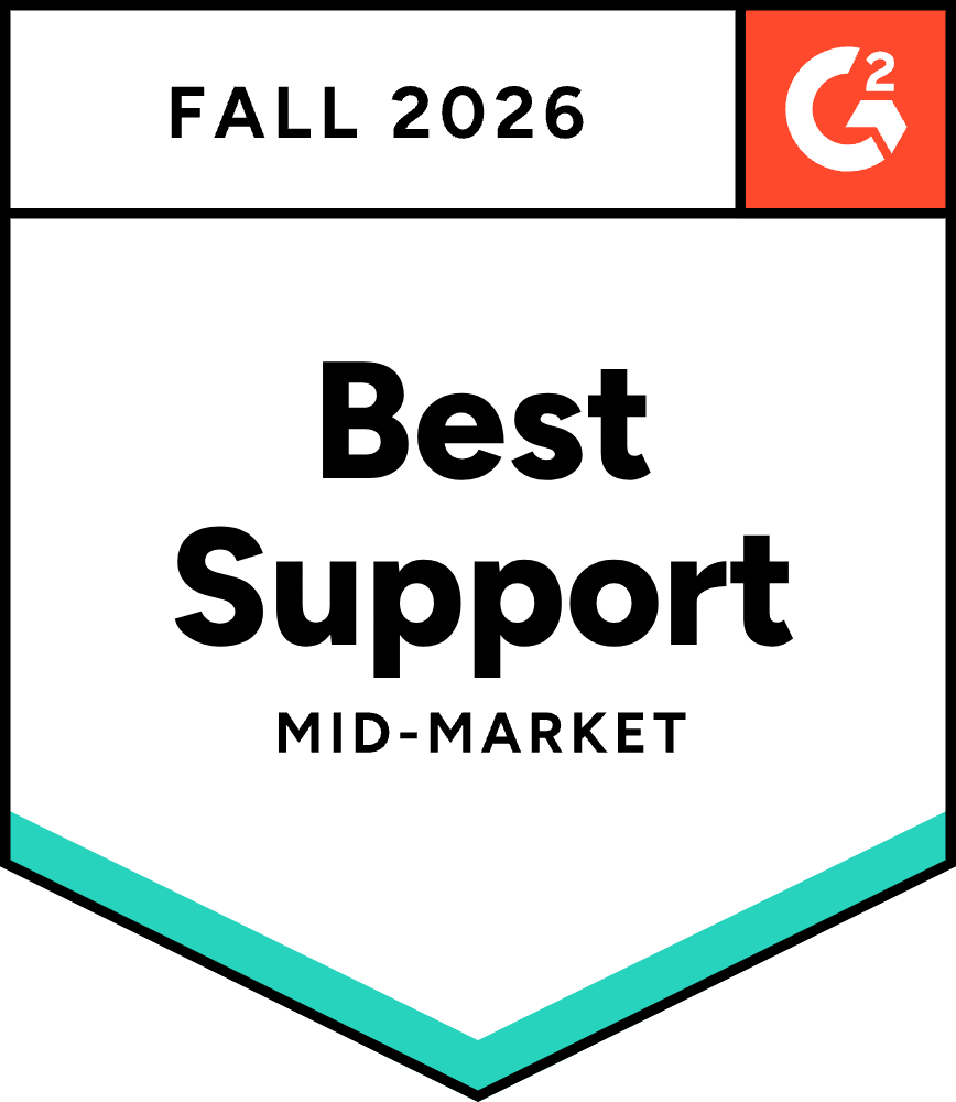 G2 Fall 2026 Best Support Mid-Market